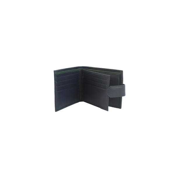 Eastern Counties Leather Unisex Adult Grayson Bi-Fold Läder C Navy/Green One Size