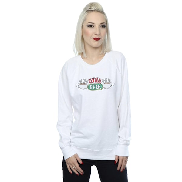 Friends Dam/Damer Central Perk Skiss Sweatshirt M Vit White M