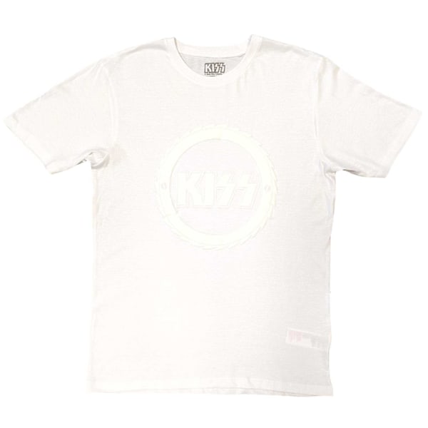 Kiss Unisex Vuxen Buzzsaw Bomull Logotyp T-shirt M Vit White M