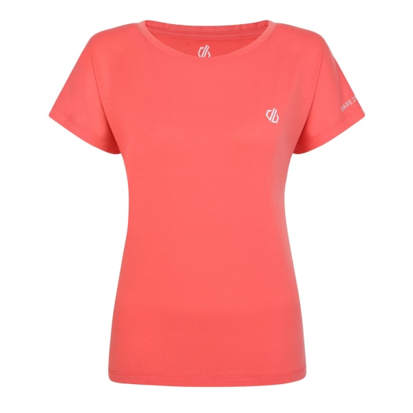 Dare 2B Dam/Ladies Persisting Marl Lightweight T-Shirt 20 UK Neon Peach 20 UK