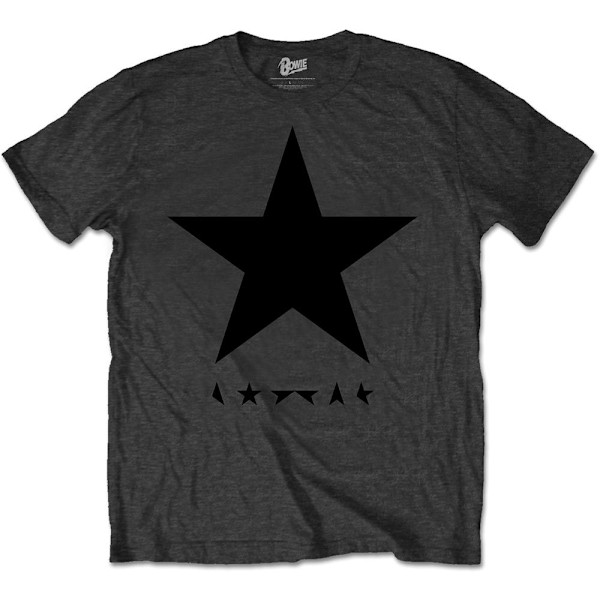 David Bowie Unisex Adult Blackstar T-Shirt M Grå Grey M