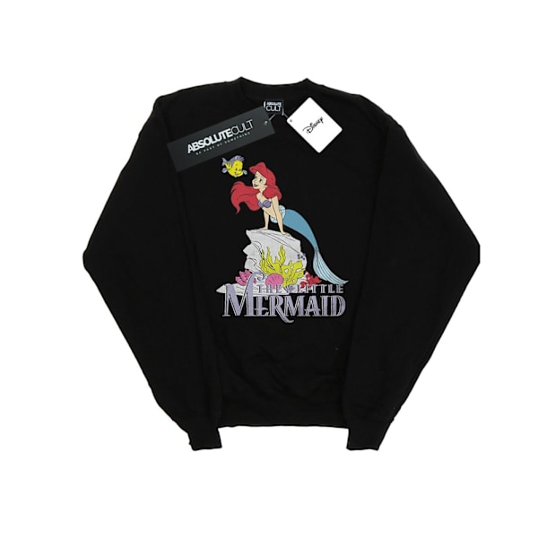 Disney Dam/Damer The Little Mermaid Sea Friend Sweatshirt S Black S