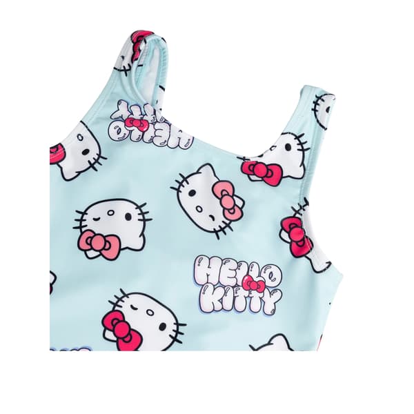 Hello Kitty Flickor Helkroppsbaddräkt 5-6 År B Blue 5-6 Years