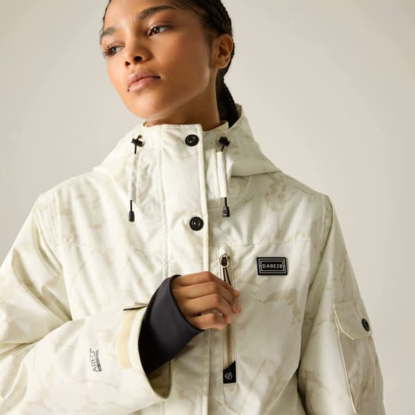 Dare 2B Dam/Dam Snowline Cracked Effect Skidjacka 6 UK L Light Ice 6 UK