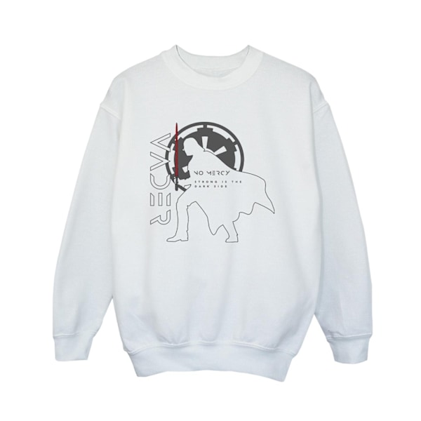 Star Wars: Obi-Wan Kenobi Boys Vader No Mercy Sweatshirt 7-8 år White 7-8 Years