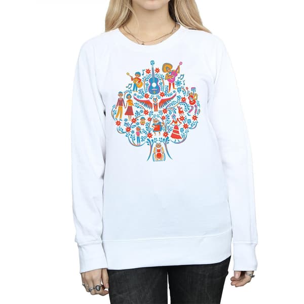 Disney Dam/Dam Coco Tree Mönstrad Tröja XL Vit White XL