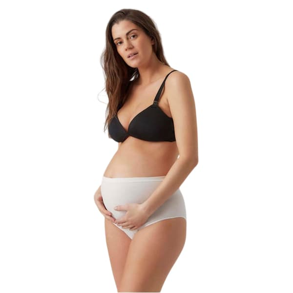 Mamalicious Dam Hög Midja Trosor (2-pack) S-M Svart Black/White S-M