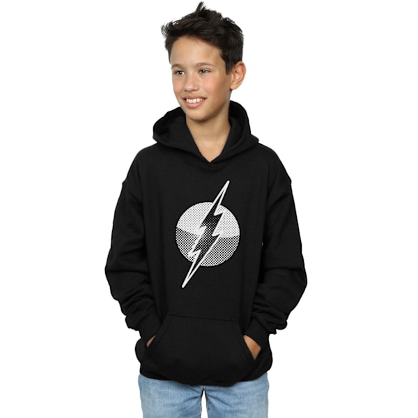 DC Comics Boys Flash Spot Logo Hoodie 7-8 år Svart Black 7-8 Years