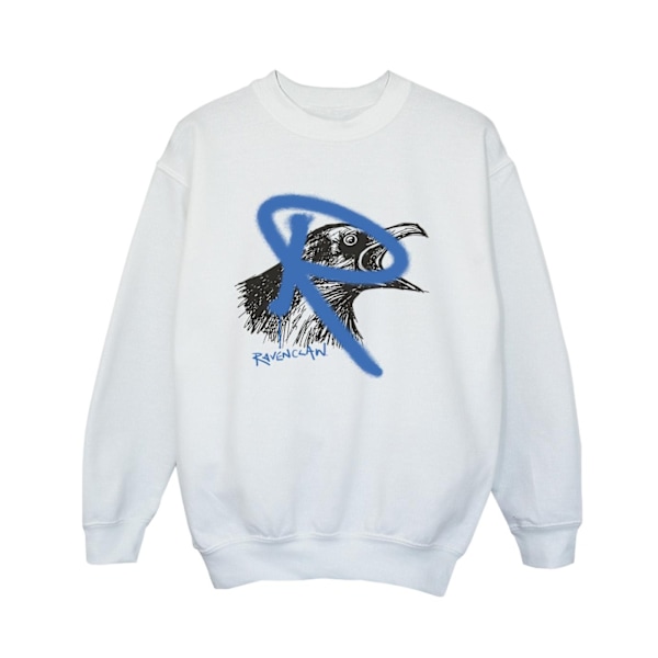 Harry Potter Boys Ravenclaw Pop Spray Sweatshirt 9-11 år Vit White 9-11 Years