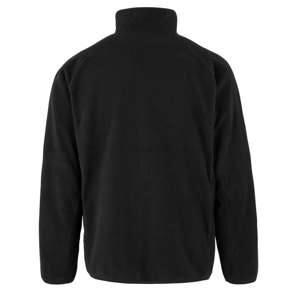 Resultat Äkta Återvunnen Herr Micro Zip Neck Fleece L Svart Black L