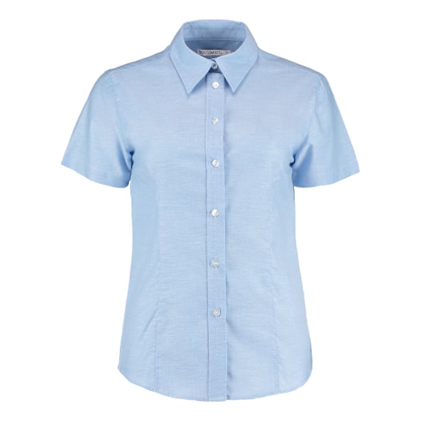 Kustom Kit Dam/Dam Short Sleeve Workwear Oxford Shirt 18 Light Blue 18 UK