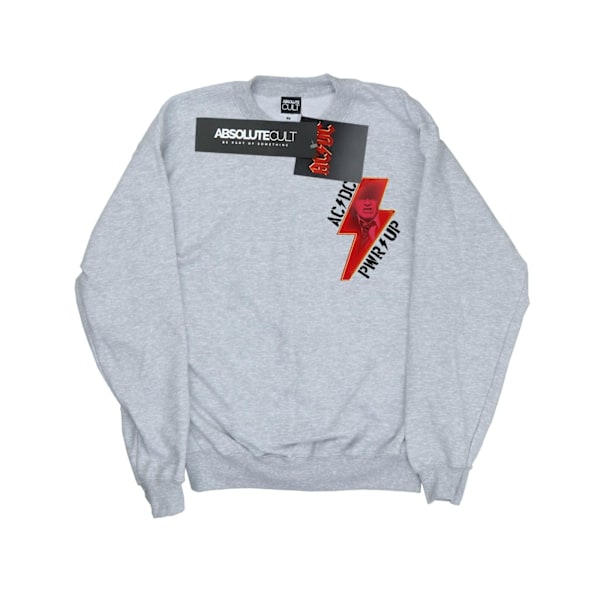 AC/DC Girls PWR UP Bolt Sweatshirt 12-13 år Sports Grey Sports Grey 12-13 Years