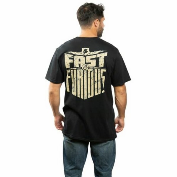 Fast & Furious Mens Shield T-Shirt S Vit White S