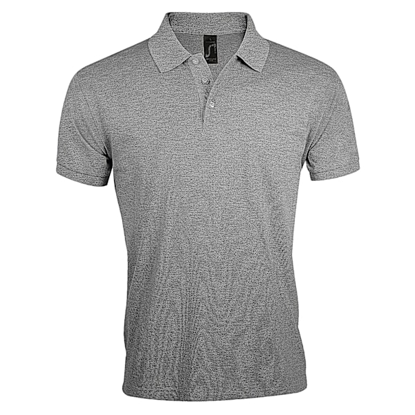 SOLs Prime Pique Plain Kortärmad Poloskjorta 4XL Grå Marl Grey Marl 4XL