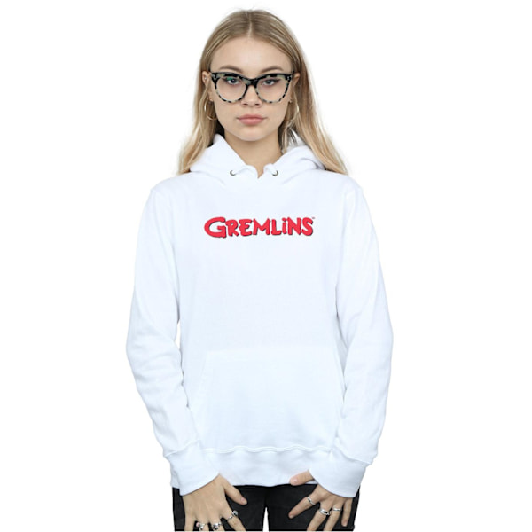 Gremlins Dam/Dam Text Logo Hoodie M Vit White M