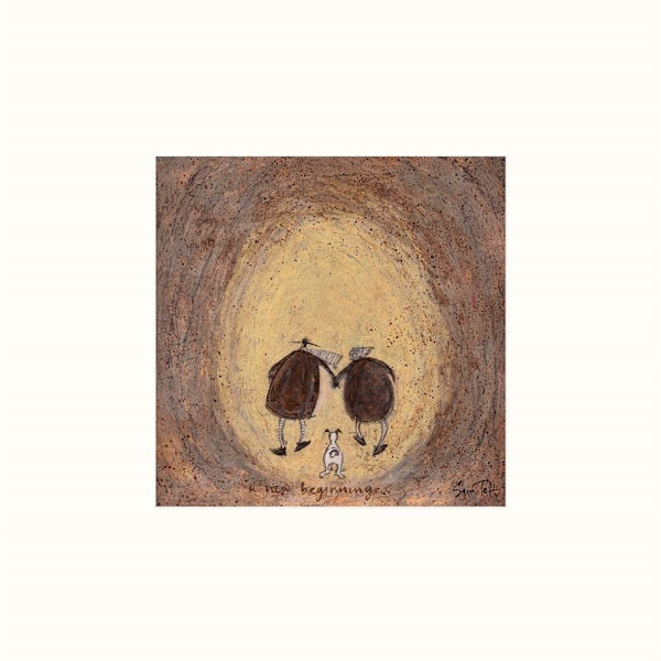Sam Toft A New Beginning Print 30cm x 30cm Brun Brown 30cm x 30cm