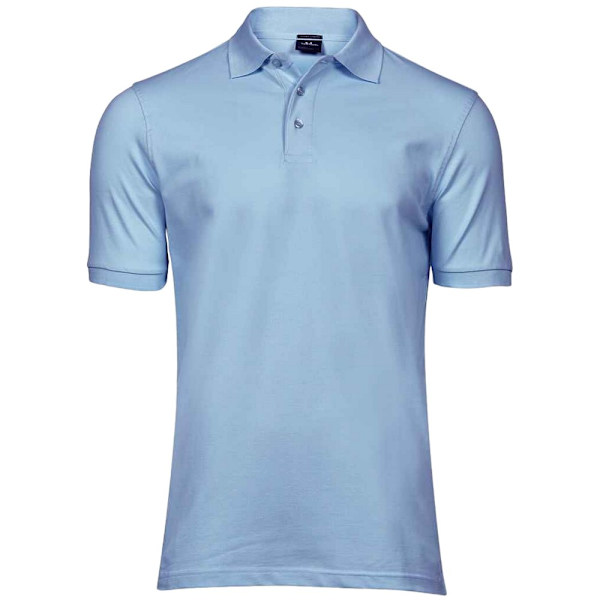 Tee Jays Lyxig Stretch Pikétröja för Män 3XL Ljusblå Light Blue 3XL