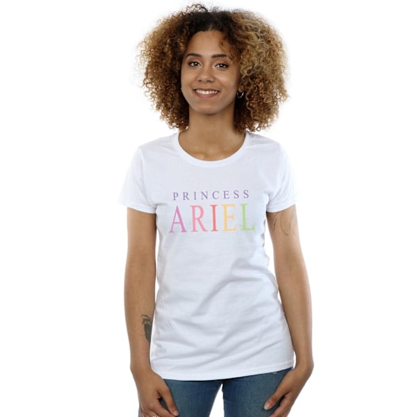 Disney Dam/Kvinnor Den Lilla Sjöjungfrun Ariel Grafisk Bomull T- White XXL