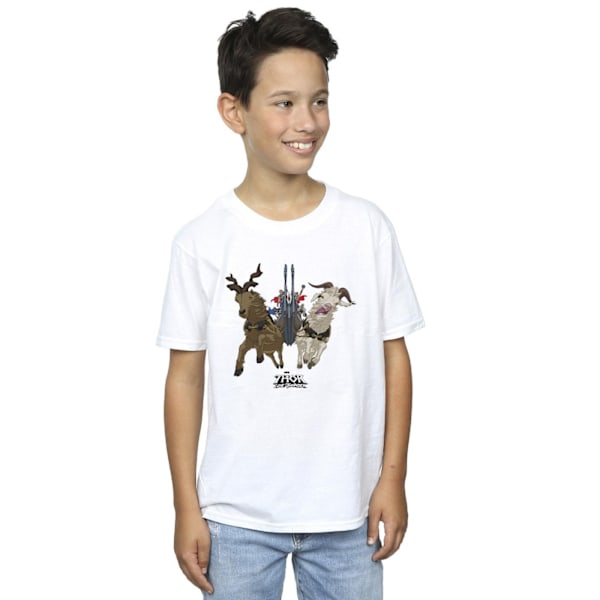 Marvel Boys Thor Love And Thunder Viking Ship T-Shirt 3-4 år White 3-4 Years