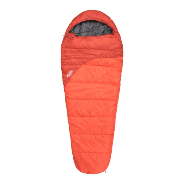 Mountain Warehouse Summit 250 Vintersovsäck med högerdragkedja, mumieform Burnt Orange 215cm