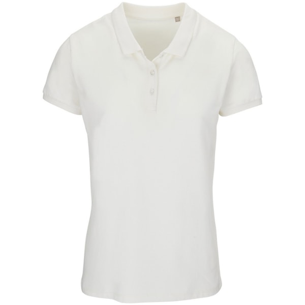 SOLS Dam/Ladies Planet Piqué Organic Polo Shirt 8 UK - 10 UK Off White 8 UK - 10 UK