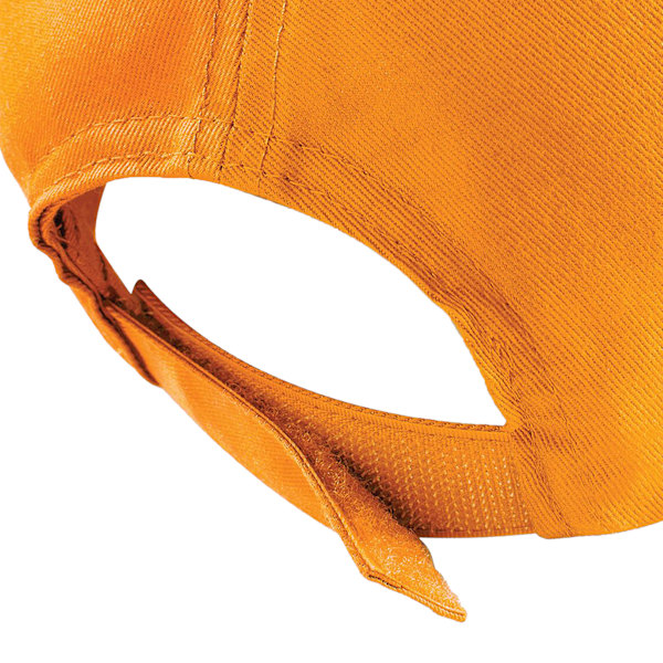 Beechfield Plain Unisex Junior Original 5 Panel Baseball Cap On Orange One Size