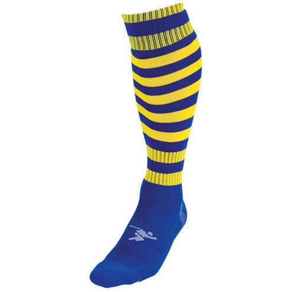 Precision Unisex Vuxen Pro Randiga Fotbollsstrumpor 7 UK-12 UK Roy Royal Blue/Yellow 7 UK-12 UK