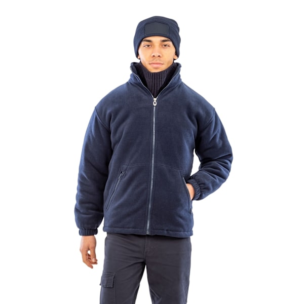 Result Core Herr Quilted Polartherm Vinter Fleece Jacka 3XL Marinblå Navy 3XL