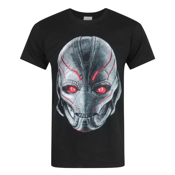 Avengers Official Mens Age Of Ultron Head T-Shirt M Svart Black M