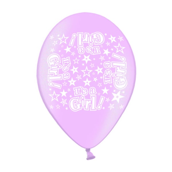 Simon Elvin It´s A Girl latexballonger (pack med 10) 10 i rosa Pink 10in