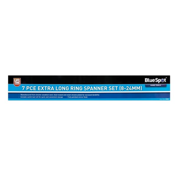 Bluespot Tools Extra Lång Ringnyckelset, 7 Delar En Storlek Mu Multi Colour One Size