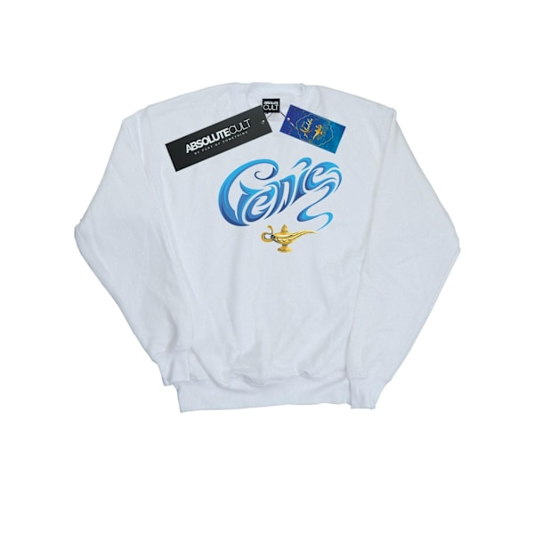 Disney Dam/Kvinnor Aladdin Film Genie Lamp Sweatshirt XXL Vit White XXL