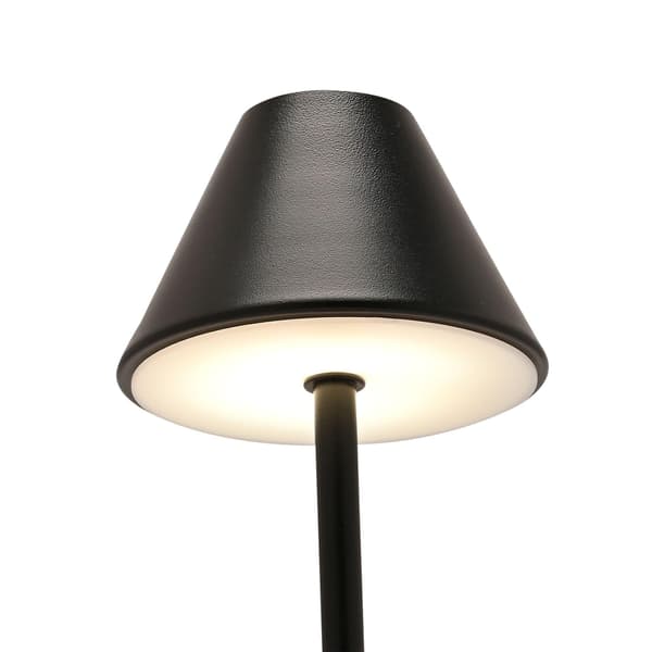 Hestia Matt Svart USB LED Touch Bordslampa - Medium One Size bl black One Size