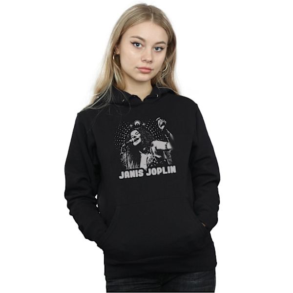 Janis Joplin Dam/Kvinnor Spiritual Mono Hoodie L Svart Black L