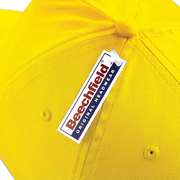 Beechfield Plain Unisex Junior Original 5 Panel Baseball Cap På Yellow One Size