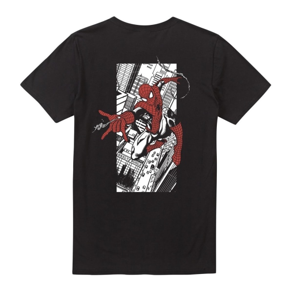 Spider-Man City T-shirt herr XXL Svart Black XXL