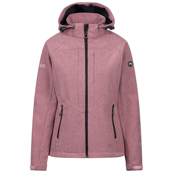 Trespass Dam/Dam Fryatt Softshelljacka L Ljus Mullbär Light Mulberry Marl L