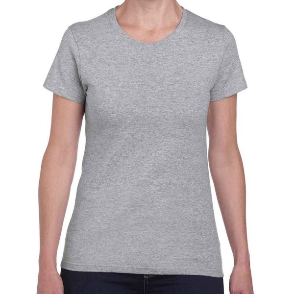 Gildan T-shirt i bomull för dam/dam L Sportsgrå Sports Grey L