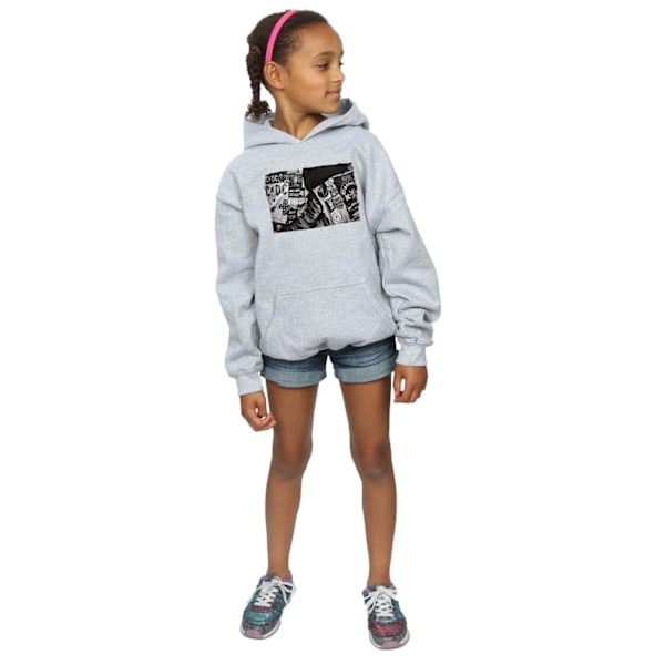 AC/DC Girls Badges And Posters Collection Hoodie 12-13 År Sp Sports Grey 12-13 Years