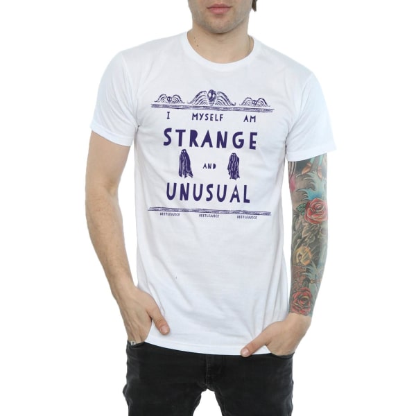 Beetlejuice Män Strange And Unusual T-Shirt XXL Vit White XXL