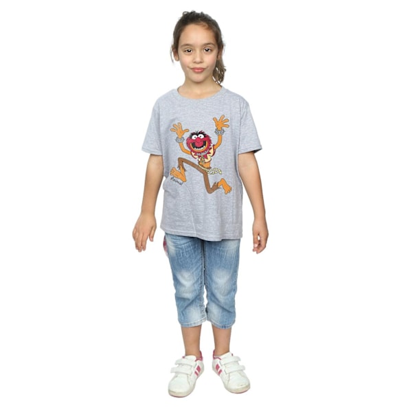 The Muppets Girls Classic Animal T-Shirt 7-8 år Sports Grey Sports Grey 7-8 Years