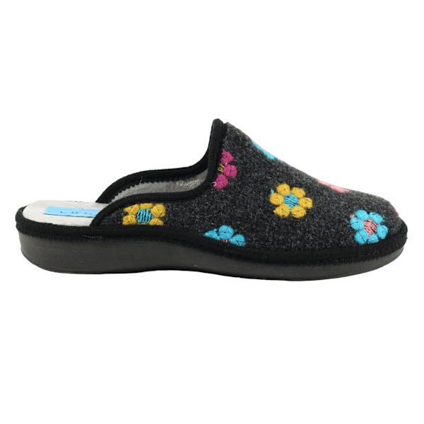 Lunar Dam/Dam Anther Filttofflor 7 UK Svart Black 7 UK