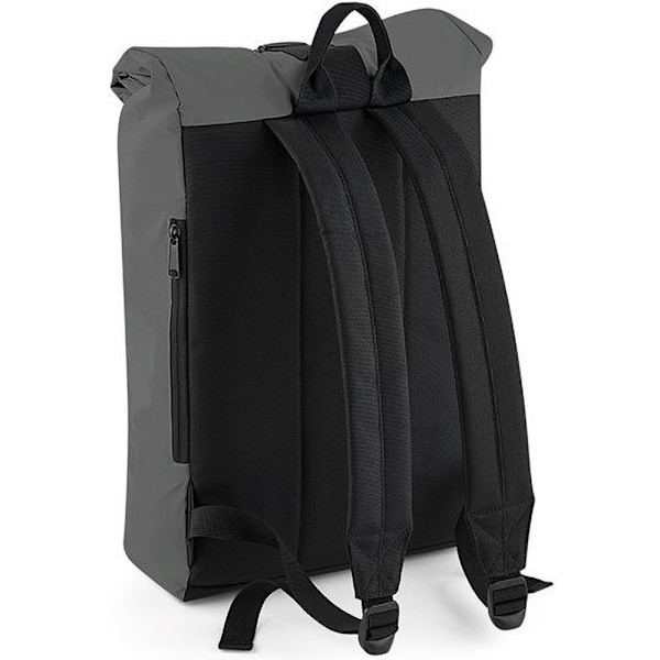 Bagbase Reflekterande Roll Top Ryggsäck One Size Svart/Reflekterande Black/Reflective One Size