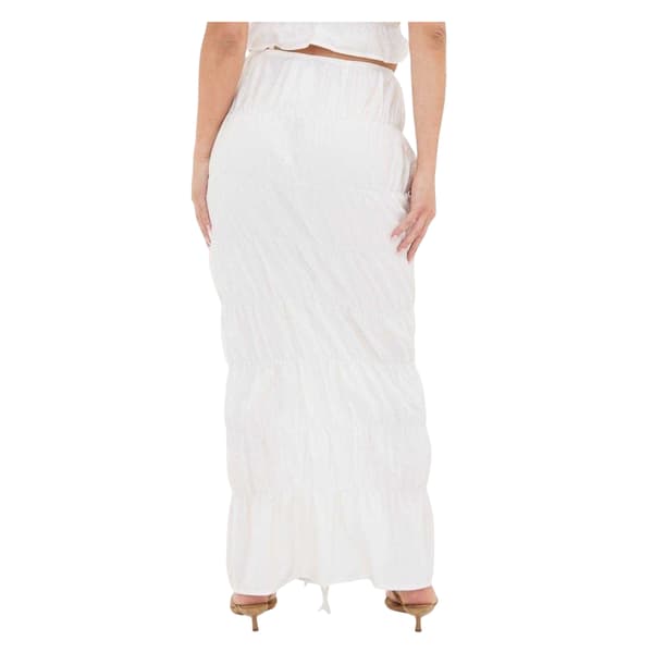 I Saw It First Ruched Poplin Maxikjol för dam 12 UK Vit White 12 UK