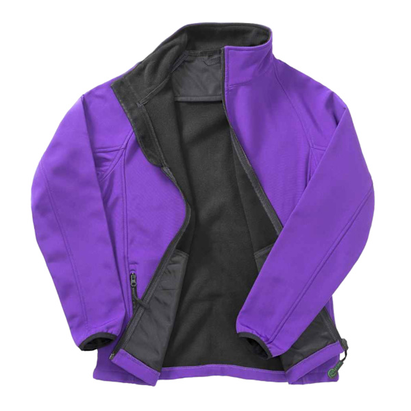 Result Core Mens Printable Soft Shell Jacket 4XL Lila/Svart Purple/Black 4XL