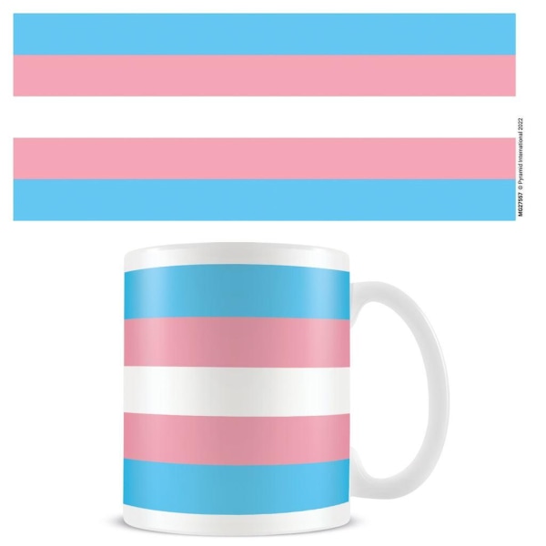 Pyramid International Transgender Flag Mug One Size Vit/Rosa/ White/Pink/Blue One Size