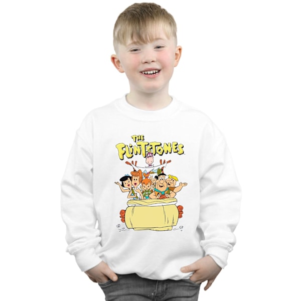 The Flintstones Boys The The Ride Sweatshirt 3-4 år Vit White 3-4 Years