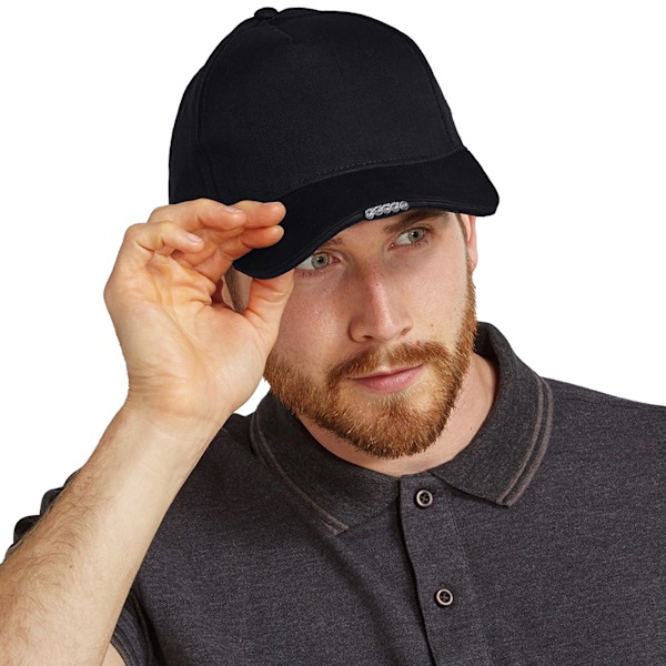 Beechfield LED-ljus Baseball Cap One Size Svart Black One Size