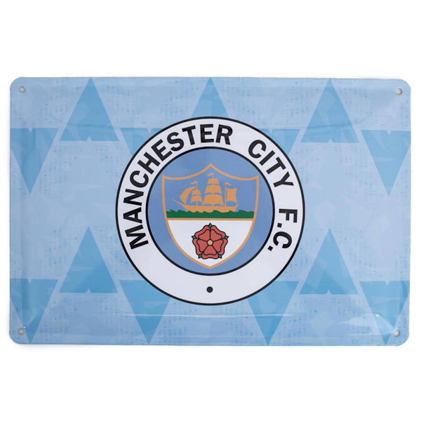 Manchester City FC Retro Dayz Skylt One Size Ljusblå/Vit Sky Blue/White One Size
