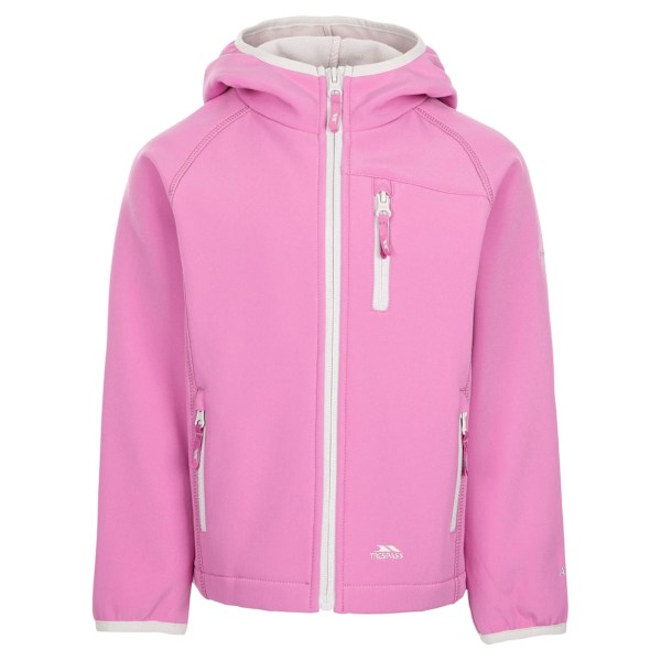 Trespass Barn/Ungdom Kian Softshell Jacka 7/8 År Deep Pi Deep Pink 7/8 Years